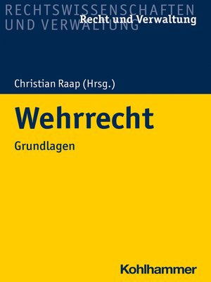 cover image of Wehrrecht